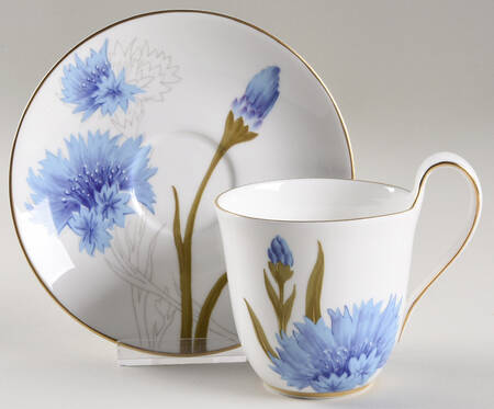 Flora Flat Cup & Saucer Set