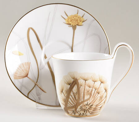 Flora Flat Cup & Saucer Set