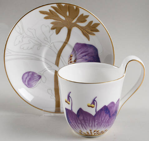 Flora Flat Cup & Saucer Set