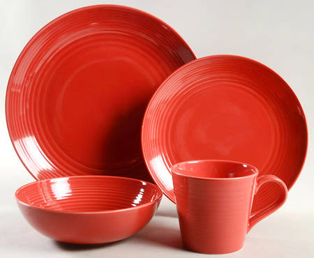Maze Chilli Red 4 Piece Place Setting
