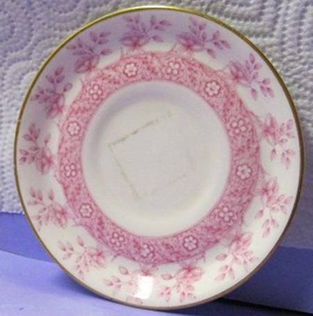 W3607 Pink Saucer for Demitasse Cup