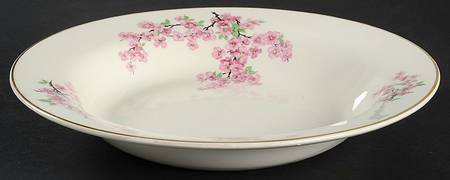 Cherie Gold Rim Soup Bowl