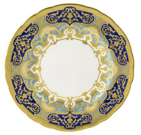 Heritage Forest Green and Turquoise Salad Plate