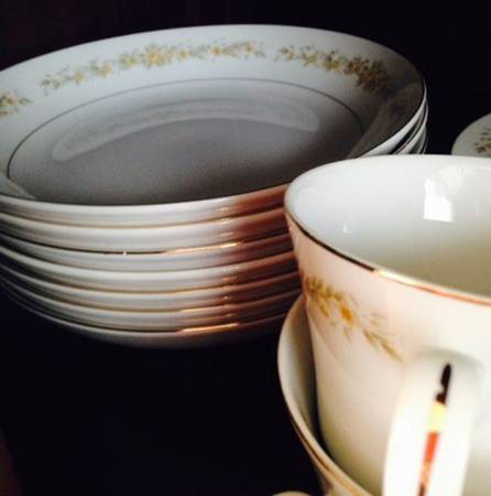 Golden Rose Coupe Soup Bowl