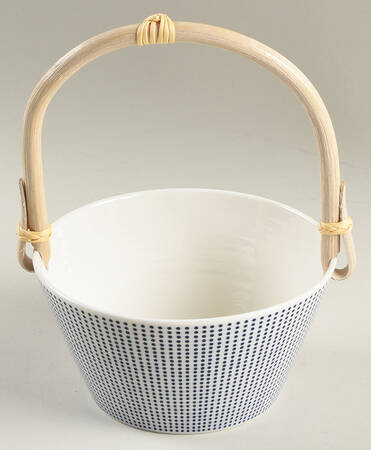 Pacific 7''-7 1/4'' Basket W/Bamboo Handle HC