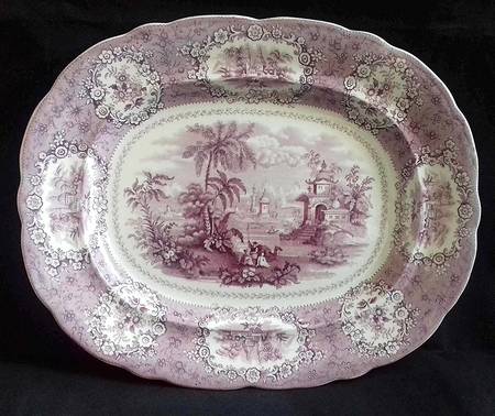 Oriental (Mulberry) 12" Oval Serving Platter