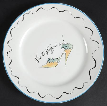 High Heels Shoes Salad Plate