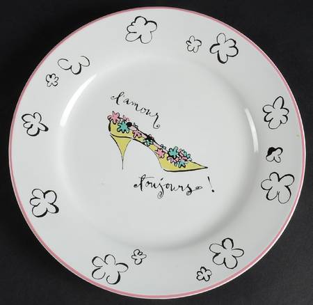 High Heels Shoes Salad Plate