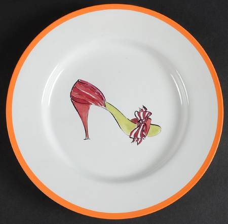 Fall Pumps Salad Plate