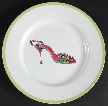 Fall Pumps Salad Plate