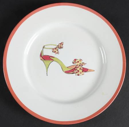 Fall Pumps Salad Plate