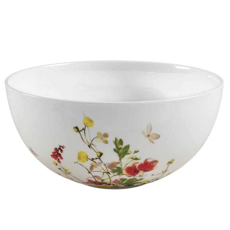 Fleurs Sauvages 9" Round Vegetable Bowl