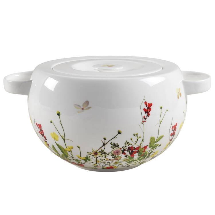Fleurs Sauvages Round Covered Vegetable