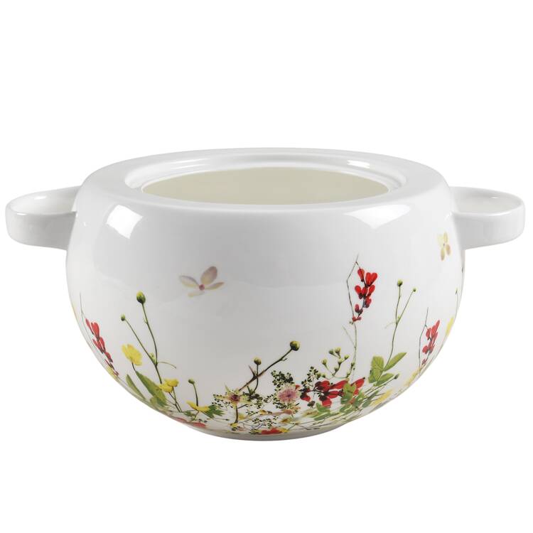Fleurs Sauvages Round Vegetable No Lid