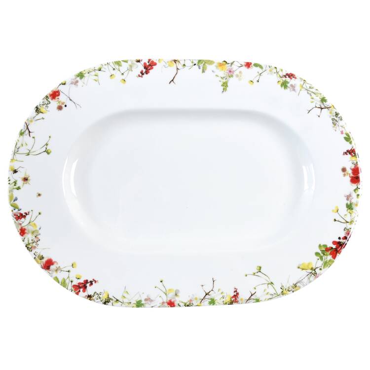 Fleurs Sauvages 16" Oval Serving Platter