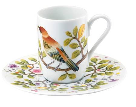 Paradis White Espresso Cup and Saucer Set