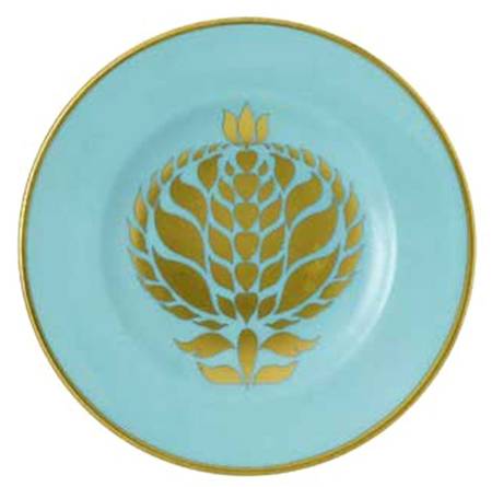 Bristol Belle Turquoise Accent Bread & Butter Plate