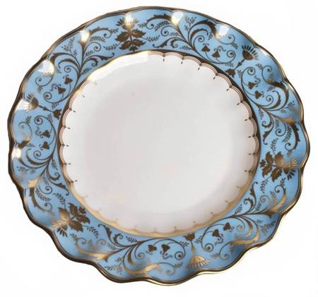 Darley Abbey Harlequin Duck Egg Sheffield Dessert Plate
