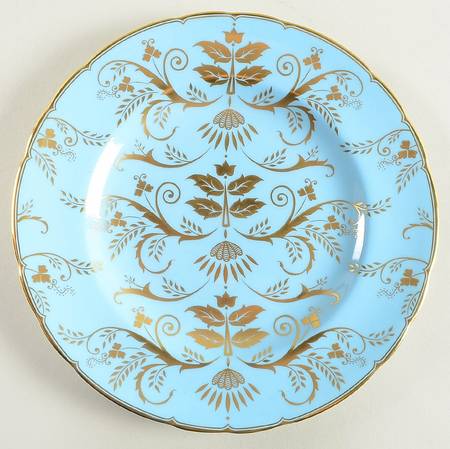 Darley Abbey Harlequin Duck Egg Salad Plate
