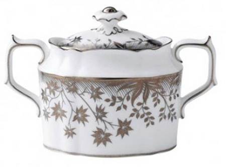 Arboretum Platinum Sugar Bowl & Lid