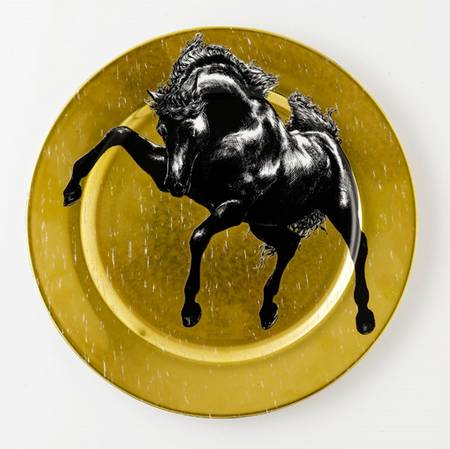 Equus Gold Dinner Plate
