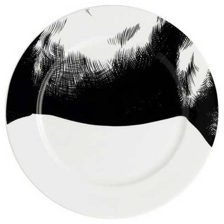 Equus White Dinner Plate