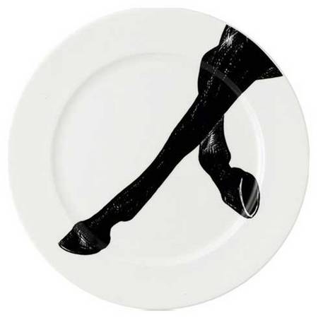 Equus White Dinner Plate