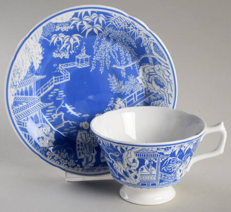Mikado Blue Footed Cup & Saucer Set