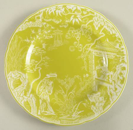 Mikado Lime Green Salad Plate