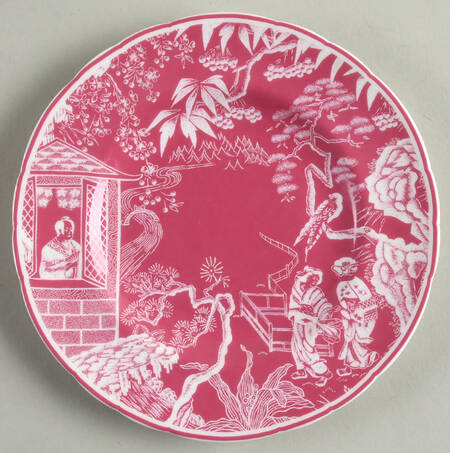 Mikado Pink Bread & Butter Plate