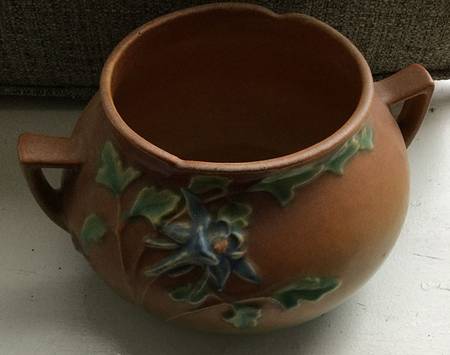 Columbine Brown 4" Rose Bowl
