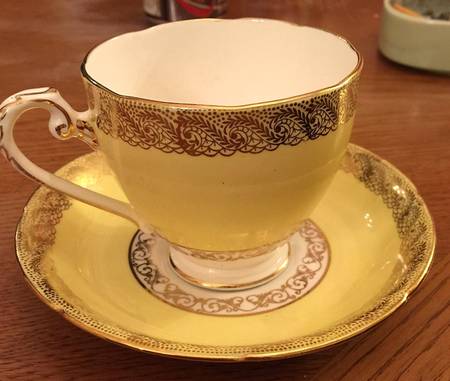 6758 Footed Cup & Saucer Set