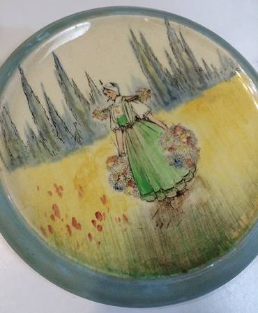 Dutch Flower Girls Tea Tile