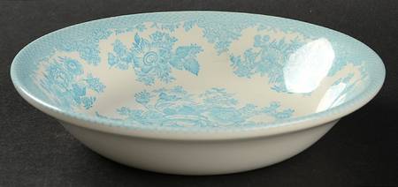 Asiatic Pheasant-Turquoise Coupe Cereal Bowl