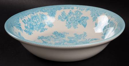Asiatic Pheasant-Turquoise 9" Round Vegetable Bowl