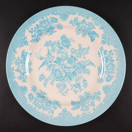 Asiatic Pheasant-Turquoise 12" Chop Plate (Round Platter)