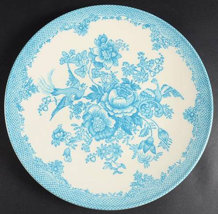 Asiatic Pheasant-Turquoise 12" Chop Plate (Round Platter)