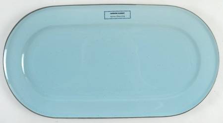 Union Street Cafe-Blue 16" Oval Serving Platter