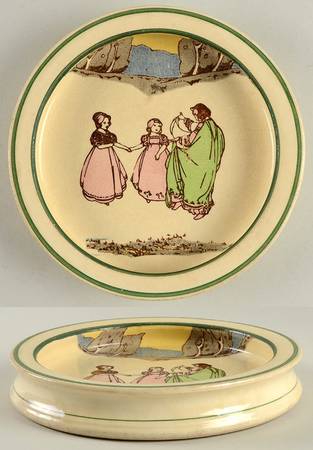 Springtime Child's Rolled Edge Plate