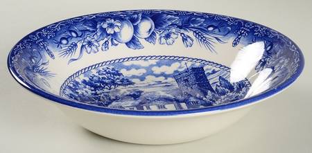 Herdsman, The (Blue) 10" Round Vegetable Bowl