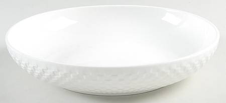 Basketweave 8" Individual Pasta Bowl