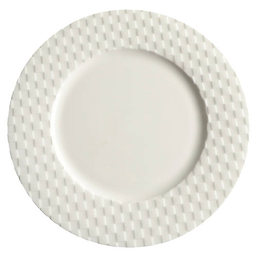 Basketweave Dinner Plate