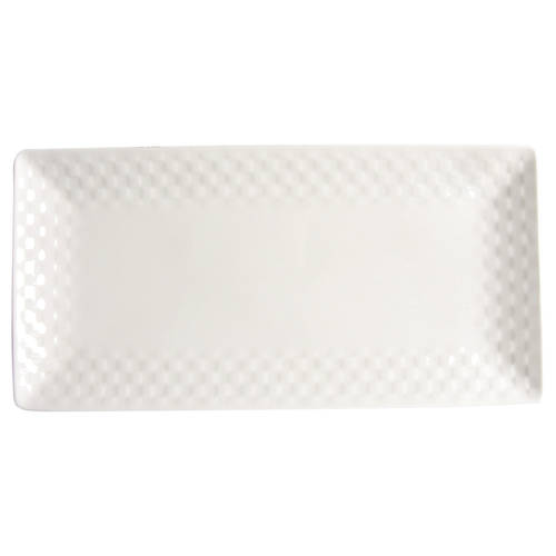Basketweave 12" Rectangular Serving Platter