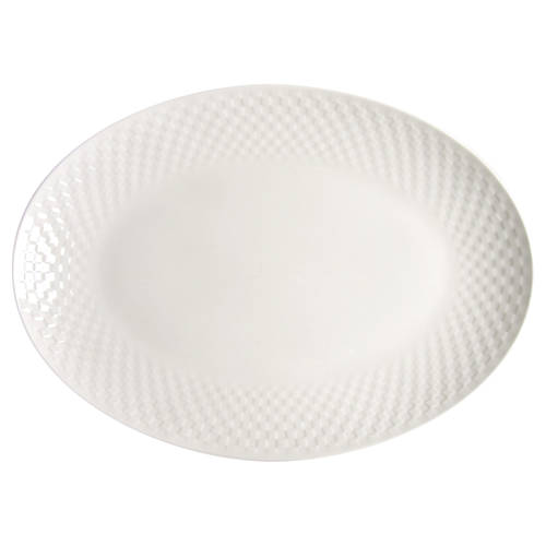 Basketweave 18" Oval Serving Platter