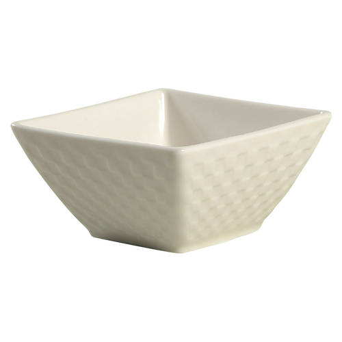 Basketweave Individual Square Appetizer Bowl