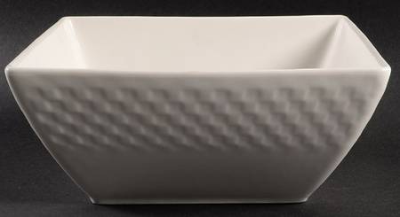 Basketweave 8" Square Serving Bowl