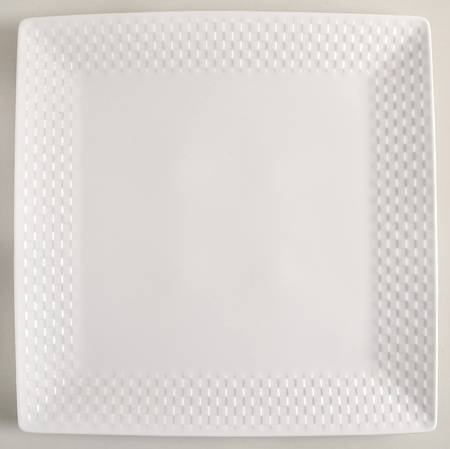 Basketweave 14" Square Platter