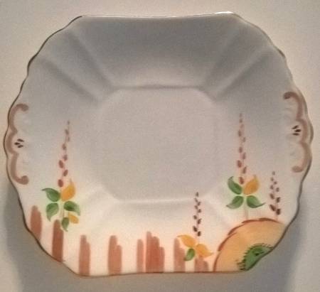 4145 Square Handled Cake Plate