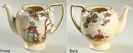 Old English Scenes Teapot No Lid