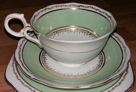 6493 Footed Cup & Saucer Set